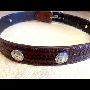 Leather Buffalo Nickel Belt